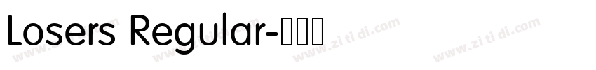 Losers Regular字体转换